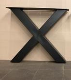 X-eettafelpoot | Setprijs! | Zwart | 10x10cm | Metaal, Huis en Inrichting, Ophalen, Nieuw, Industrieel