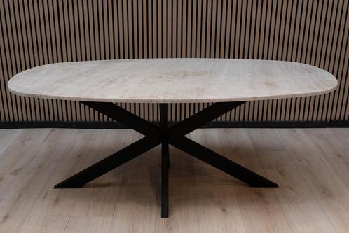 Taj Mahal Eetkamertafel - Deens Ovaal (94x195 cm), Huis en Inrichting, Tafels | Eettafels