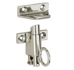 Raamknip Elegant met sluitplaat glans nikkel, Doe-het-zelf en Verbouw, Hang- en Sluitwerk, Verzenden, Nieuw