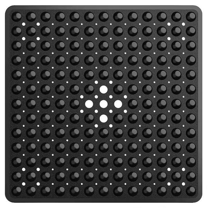 HGMD Antislip douchemat / Badmat - Zwart- 53x53 cm, Huis en Inrichting, Keuken | Keukenbenodigdheden, Nieuw, Verzenden
