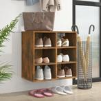 vidaXL Schoenenkast 52,5x30x50 cm gerookt eikenkleurig, Huis en Inrichting, Kasten | Overige, Verzenden, Nieuw