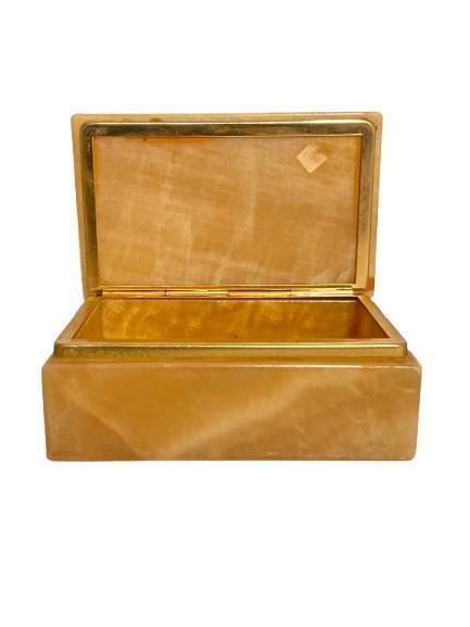 Sieradendoos - Onyx - echte handgemaakt, Antiek en Kunst, Curiosa en Brocante