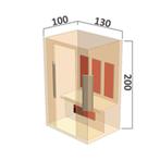 2-persoons Infrarood Sauna HC3 | Showroomdeal €2.095, Sport en Fitness, Sauna, Ophalen of Verzenden, Zo goed als nieuw, Infrarood