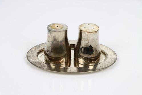 Antiek Peper & Zoutvaatje - Zout- en pepervaatjes - Zilver, Antiek en Kunst, Antiek | Goud en Zilver