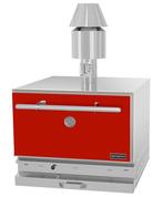 GGM Gastro | Houtskool - Houtskool grilloven - Rood |, Verzenden, Nieuw in verpakking, Fornuis, Frituur en Grillen