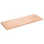 vidaXL Wandschap 160x60x(2-4)cm behandeld massief eikenhout, Huis en Inrichting, Woonaccessoires | Wandplanken en Boekenplanken