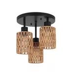 Handgemaakte Rotan Plafondlamp – Boho Rieten Hanglamp E27, Verzenden, Nieuw