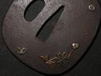 Katana - gesmeed ijzer - Flower Tsuba : C5-38 - Japan - Edo