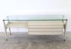 Bureau - Hout, Kristal, Messing