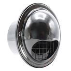 Nedco RVS bolrooster met vliegengaas en terugslagklep Ø, Ophalen of Verzenden, Nieuw