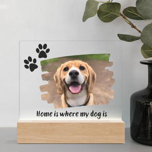 Home is where my dog is - Lamp, Huis en Inrichting, Lampen | Overige, Verzenden