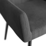 Oorfauteuil / Relaxfauteuil Odense - Grijs - Corduroy Stof, Huis en Inrichting, Stoelen, Verzenden, Nieuw