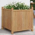 vidaXL Plantenbak 50x50x50 cm bamboe, Tuin en Terras, Bloembakken en Plantenbakken, Verzenden, Nieuw, Hout