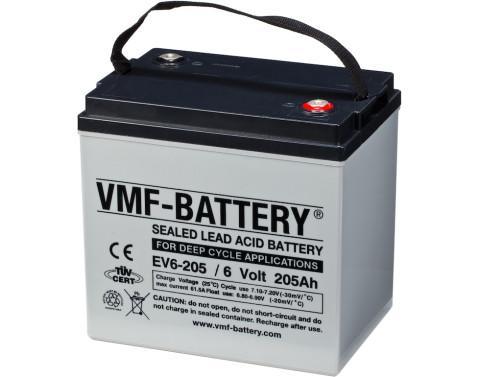 VMF AGM Deep Cycle EV accu | EV6-205 | 6V 205Ah, Auto-onderdelen, Accu's en Toebehoren, Ophalen of Verzenden
