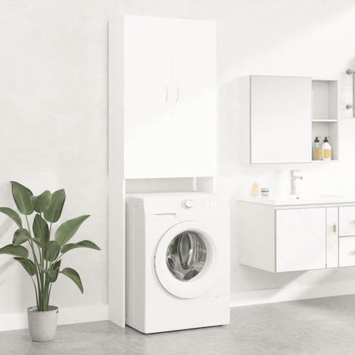 vidaXL Wasmachinekast 64x25,5x190 cm wit, Witgoed en Apparatuur, Wasmachines, Nieuw, Verzenden
