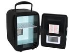 Mini koelkast - 4 liter - 12V + 220V - 24x18x25cm - zwart, Witgoed en Apparatuur, Koelkasten en IJskasten, Ophalen of Verzenden