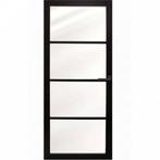 Austria binnendeur Chiari Nero Legno 83x211,5 (Blankglas), 80 tot 100 cm, Binnendeur, Nieuw, Ophalen of Verzenden