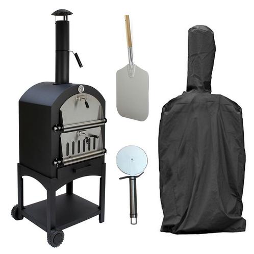 KuKoo Buiten Pizzaoven & Barbecue - Draagbare Houtskool BBQ, Tuin en Terras, Pizzaovens, Verzenden