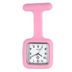 Fako® - Verpleegstershorloge - Siliconen Vierkant - Roze, Sieraden, Tassen en Uiterlijk, Horloges | Dames, Verzenden, Nieuw