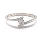Zonder Minimumprijs - 0.15 carat Diamant - Ring - 18 karaat