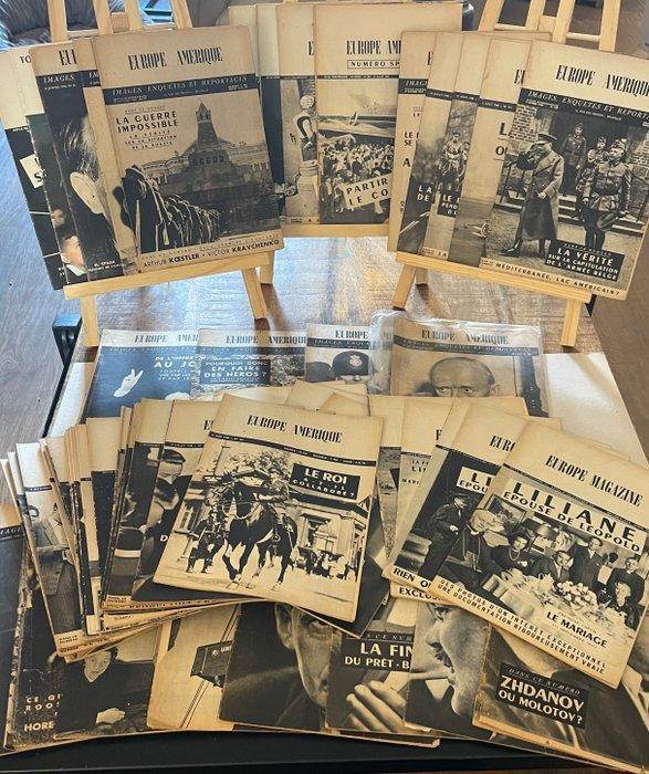 België - 65x Europe–Amérique / Europe Magazine (1945–1954) –, Antiek en Kunst, Antiek | Boeken en Bijbels