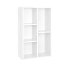 Hoppa! LBC25WT Boekenplank Staand 5 Vakken van  €69 voor €39, Huis en Inrichting, Kasten | Overige, Ophalen of Verzenden, Nieuw