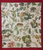 Exclusieve stof met uitgestorven dieren, Quagga, scimmione, Antiek en Kunst