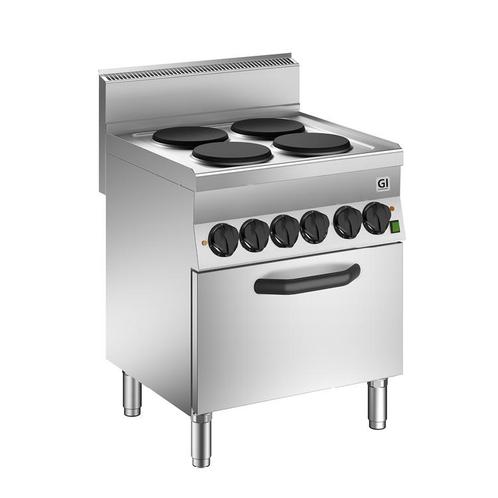 650 HP Kooktoestel | 4 Kookplaten | Met Elektrische Oven, Zakelijke goederen, Horeca | Keukenapparatuur, Nieuw in verpakking, Verzenden