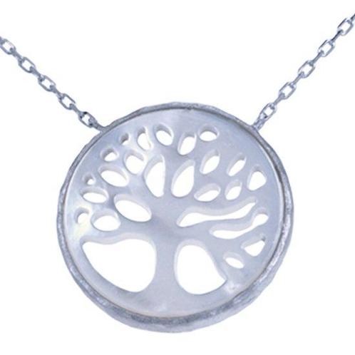 Zilveren Levensboom 15 mm ketting hanger + ketting 42-47 cm, Sieraden, Tassen en Uiterlijk, Kettinghangers, Verzenden