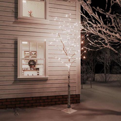 vidaXL Berkenboom LED 240 LEDs warmwit 300 cm wit, Diversen, Kerst, Nieuw, Verzenden