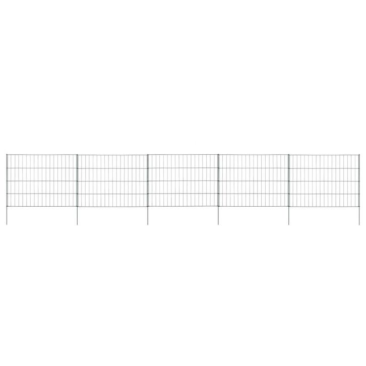 vidaXL Schuttingset 115x79 cm groen, Tuin en Terras, Schuttingen, Nieuw, IJzer, Minder dan 1 meter, Verzenden