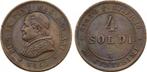 4 Soldi 1866 R / Xxi Vatikan Pius Ix (1846 1878)
