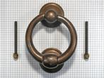 Deurklopper rond, messing antiek, Doe-het-zelf en Verbouw, Hang- en Sluitwerk, Ophalen of Verzenden, Nieuw