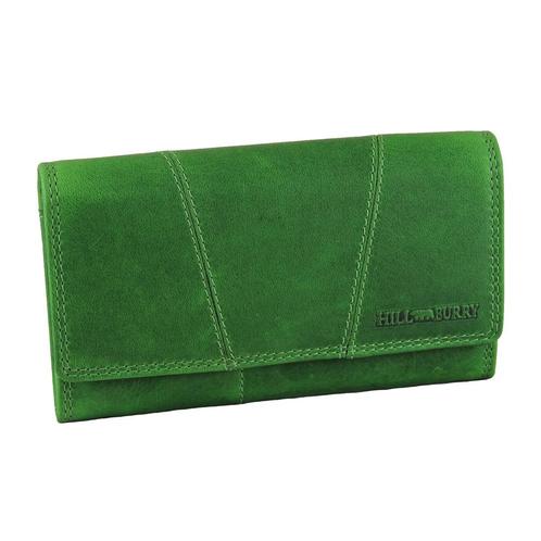 Hill Burry Vintage Dames Portemonnee VL777023 - RFID - Groen, Sieraden, Tassen en Uiterlijk, Portemonnees, Groen, Nieuw, Overige merken