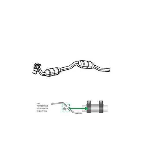 Katalysator voor Mercedes Vito / 638 / V200 / V220, Auto-onderdelen, Uitlaatsystemen, Verzenden