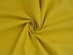 Biologisch katoen – Mosterd, Hobby en Vrije tijd, Stoffen en Lappen, Overige kleuren, 120 cm of meer, Ophalen of Verzenden, Katoen