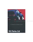 1994 PORSCHE 911 TURBO HARDCOVER BROCHURE DUITS