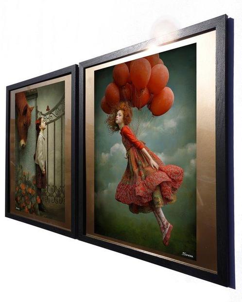 Ksavera - Surrealism DS0801A - XL, Antiek en Kunst, Kunst | Schilderijen | Modern