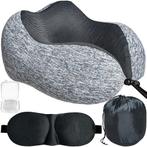 3 delige memory foam nekkussen inclusief slaapmasker en, Caravans en Kamperen, Ophalen of Verzenden, Nieuw