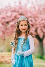 Frozen Elsa prinsessenjurk + accessoires maat 98/146 - blauw, Kinderen en Baby's, Carnavalskleding en Verkleedspullen, Nieuw, Meisje