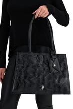 Abella Tan Dames Schoudertas - Dames Tas, Sieraden, Tassen en Uiterlijk, Tassen | Damestassen, Verzenden, Nieuw, Zwart, Schoudertasje
