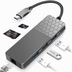 USB C adapter hub ethernet LAN USB 3.0 SD MicroSD *kwaliteit, Verzenden, Nieuw