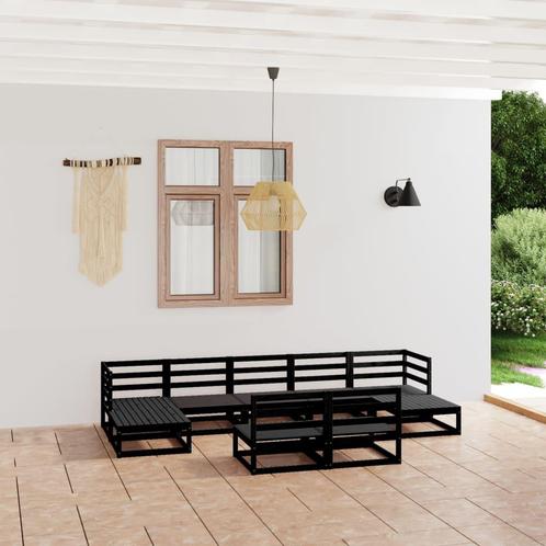 vidaXL 9-delige Loungeset massief grenenhout, Tuin en Terras, Tuinsets en Loungesets, Loungeset, Nieuw, Verzenden