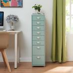 Kantoorkast Kökar op wielen 109x28x41 cm mintgroen [en.casa], Zakelijke goederen, Verzenden, Nieuw in verpakking