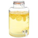 vidaXL Waterdispenser XXL met kraan 8 L glas transparant, Huis en Inrichting, Verzenden, Nieuw