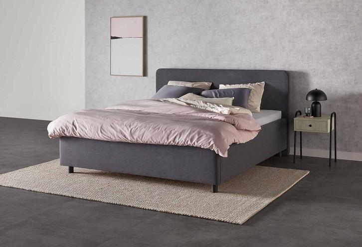 Snel leverbaar: Gestoffeerd Bedframe Home 51 - Snel, Huis en Inrichting, Slaapkamer | Bedden, Nieuw, Verzenden