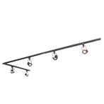 Modern railsysteem met 5 spots zwart 1-fase  - Iconic Suplux, Huis en Inrichting, Lampen | Spots, Verzenden, Nieuw, Industrieel