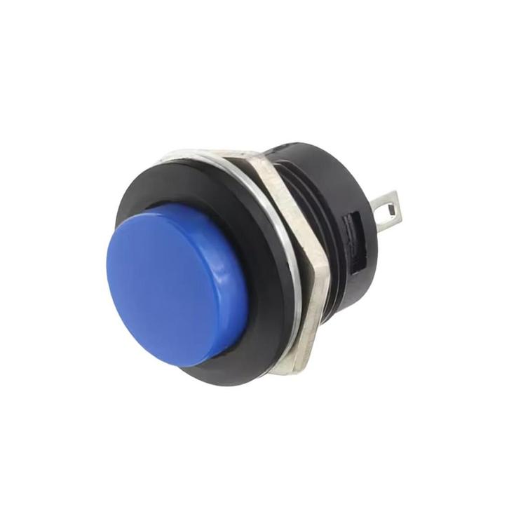Pulsschakelaar OFF-(ON) 16mm - 250VV/3A - NO (Normally, Doe-het-zelf en Verbouw, Elektra en Kabels, Nieuw, Verzenden