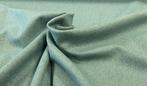 Zacht geweven mix van wol, zeegroen, gemaakt in Italië -