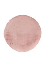 Rond Hoogpolig Vloerkleed | Heaven | Poederroze | 200x200 cm, Verzenden, Nieuw